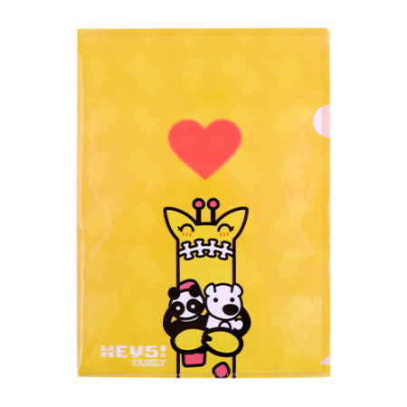 HEY5! Family A4 Plastic Folder 10 Pcs. - Sweet Heart Moona