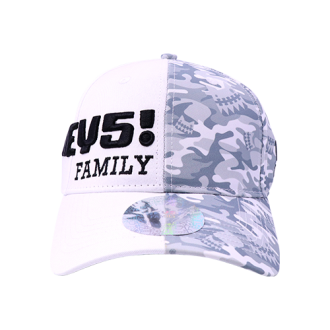 HEY5! Family Stylish Cap - White/Grey Camouflage 