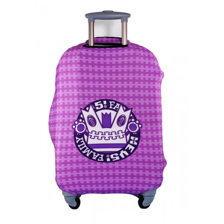 HEY5! Family Luggage Cover - Ziby Purple Size M